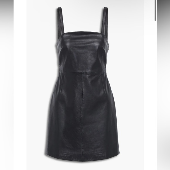 NWT Muubaa London leather mini dress. Convertible dress with removable straps. - Picture 4 of 9
